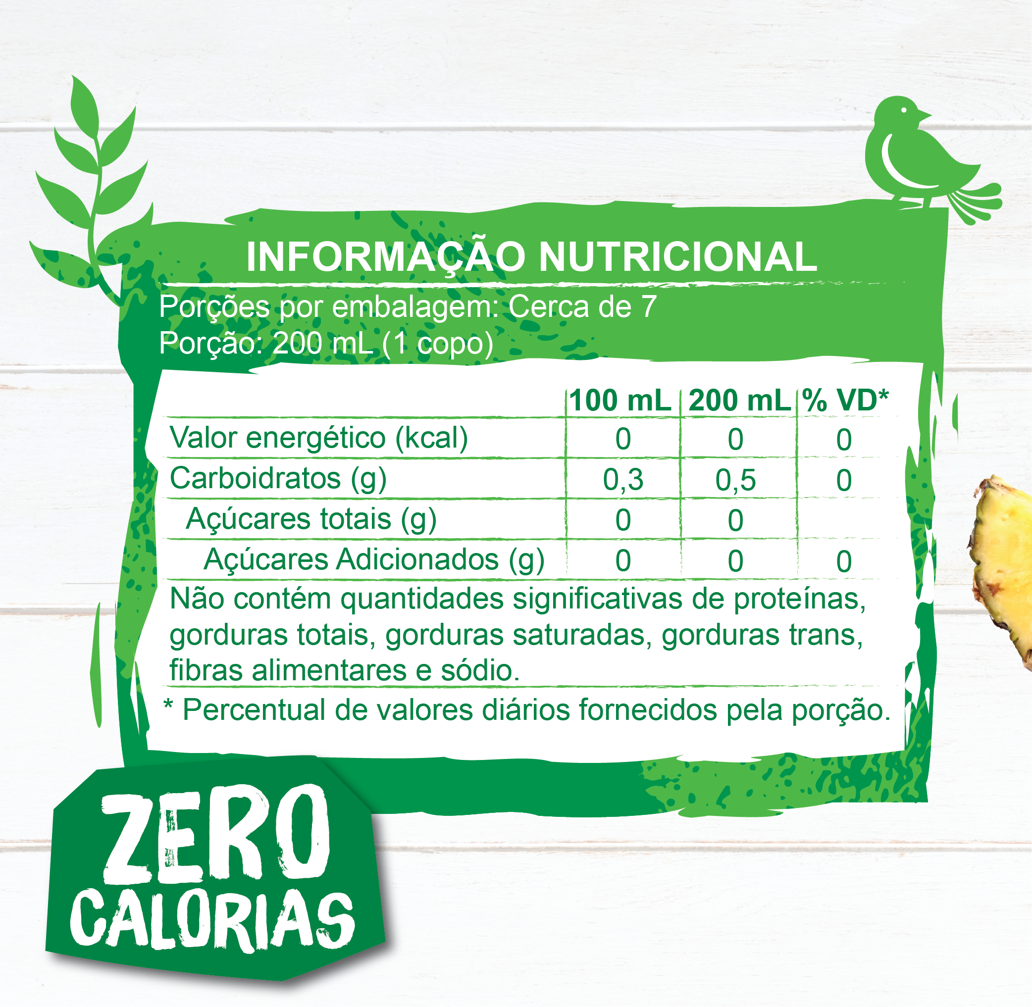 Chá Verde + Capim Limão + Abacaxi