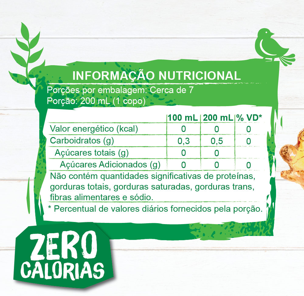 Chá verde + Gengibre + Limão