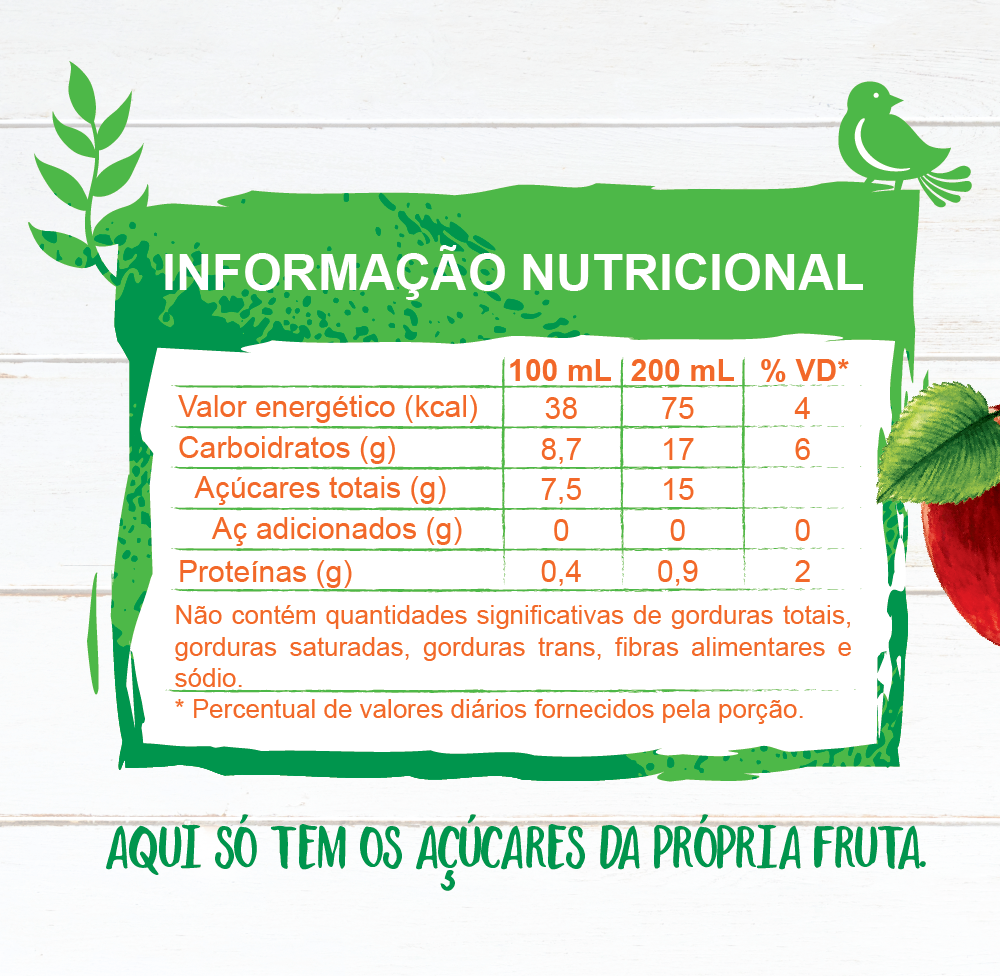 Suco de Laranja + Maçã